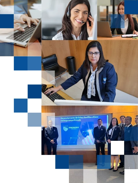 Equipe de apoio administrativo em atividades corporativas e gestão de processos.